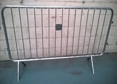 Removable Galvanized Crowd Control Barriers Frame Pipa 40MM OD Untuk Amerika Serikat